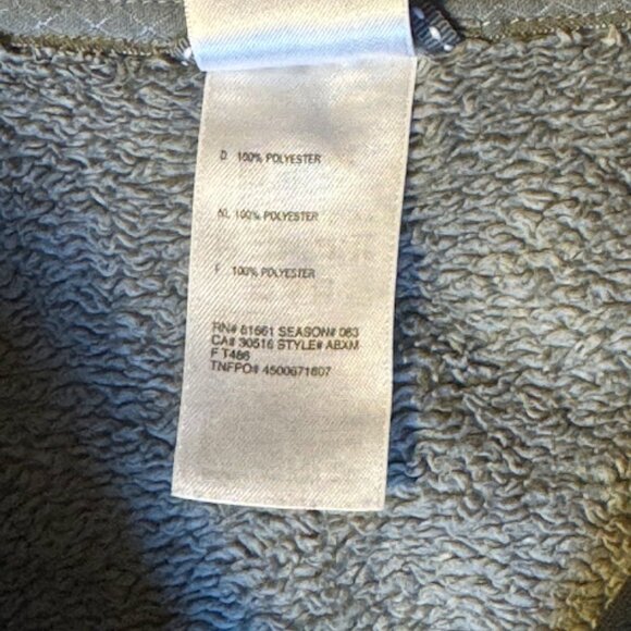 the north face 1/4 zip womens pull over grey medium front pocket fleece - Picture 8 of 9